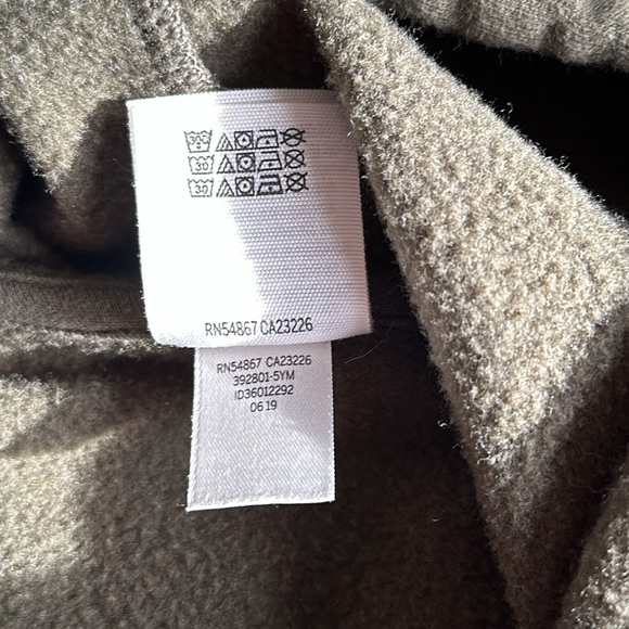 Victoria’s Secret Pink Olive Green Black Block Logo Cropped Hoodie Sweatshirt S - Picture 9 of 9